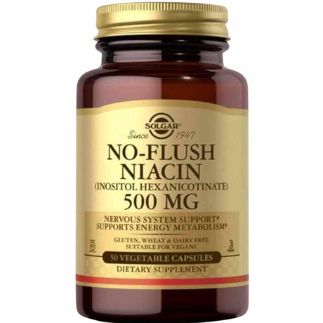 Solgar Niacina 500 mg - 50  Cápsulas Vegetales - Haz Tu Pedido