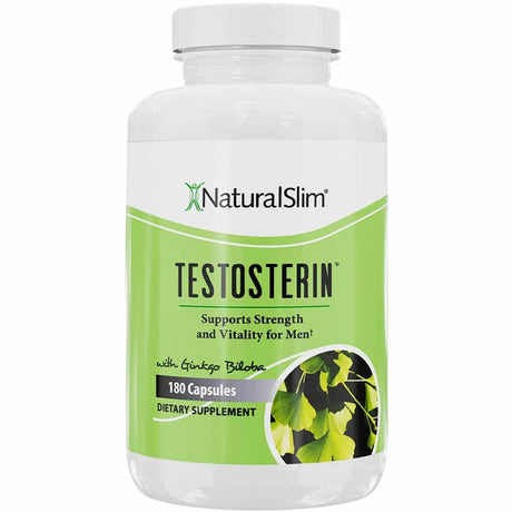 NaturalSlim  Testosterin Soporte de Testosterona para Hombres  - 180 Cápsulas - Haz Tu Pedido