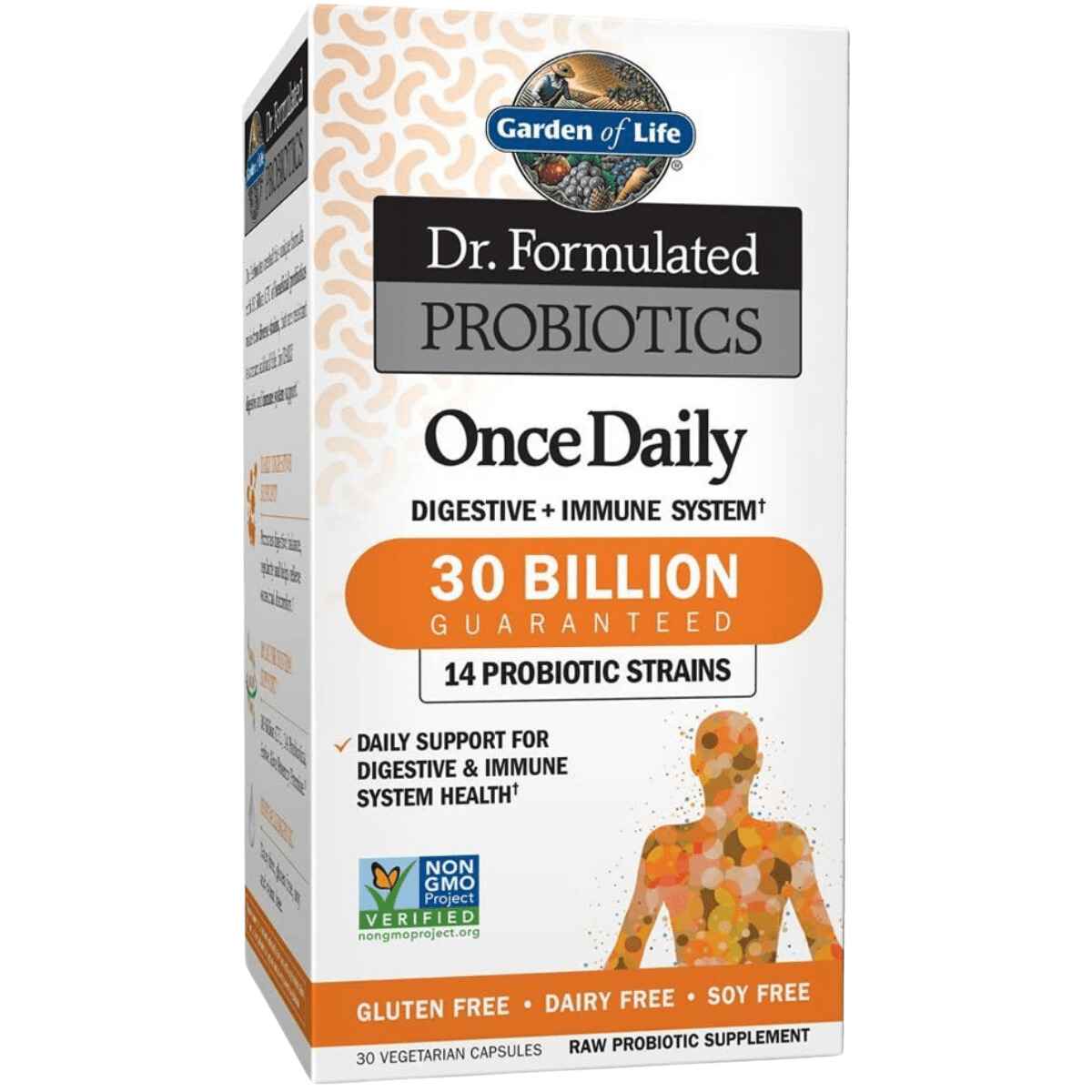 Garden of Life  Dr. Formulated Probióticos Uso Diario 30 Mil Millones CFU - 30 Cápsulas Vegetarianas - Haz Tu Pedido