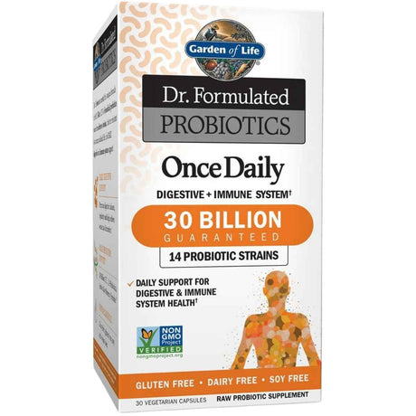 Garden of Life  Dr. Formulated Probióticos Uso Diario 30 Mil Millones CFU - 30 Cápsulas Vegetarianas - Haz Tu Pedido