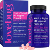 Lovebug Probioticos Equilibrio Vaginal y Control de Levaduras 50 Mil Millones CFU -