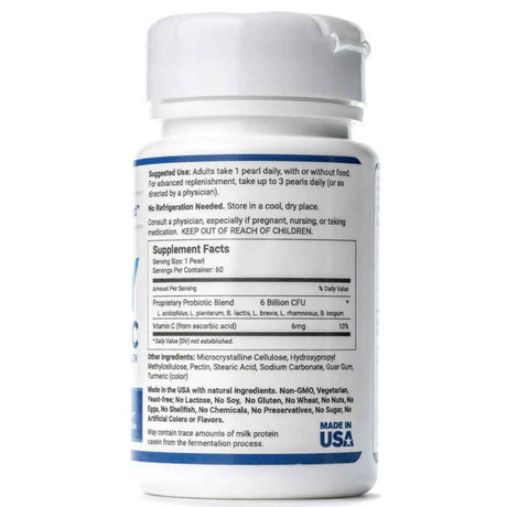 Replenish the Good Probiótico Diario 6 Mil Millones CFU - 60 Perlas - Tabla Nutricional - Haz Tu Pedido