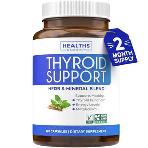 Healths Harmony Thyroid Support with Iodine - 120 Cápsulas - Haz Tu Pedido