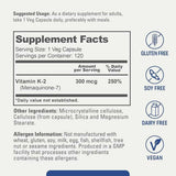 Biophix Vitamin K2 MK-7 300 mcg - 120 Vegan Cápsulas