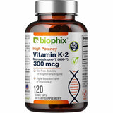Biophix Vitamin K2 MK-7 300 mcg - 120 Vegan Cápsulas