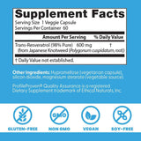 Doctor’s Best Trans-Resveratrol 600 Mg - 60 Cápsulas Vegetales - Haz Tu Pedido