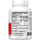 Re+Gen Nutrition Fórmula de Apoyo Inmunológico - 120 Cápsulas - Tabla Nutricional - Haz Tu Pedido