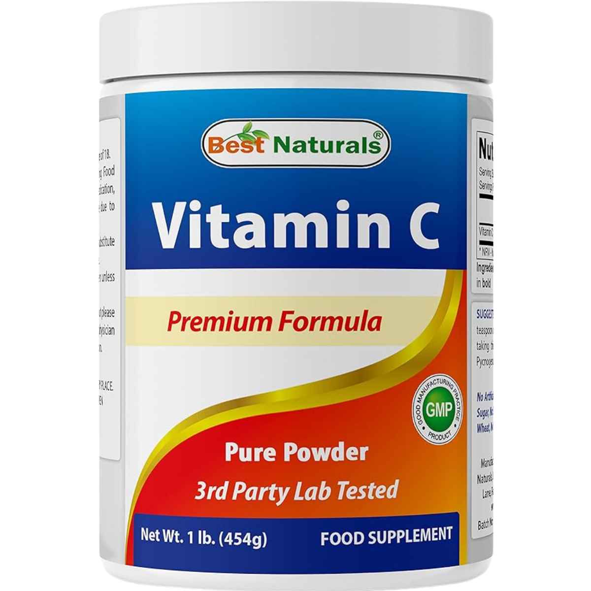 Best Naturals Polvo Puro De Vitamina C  - Sabor Bayas - 454  g - Haz Tu Pedido