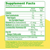 Culturelle Probiótico Completo Tres Beneficios en Uno - 30 Cápsulas - Tabla Nutricional - Haz Tu Pedido