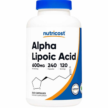 Nutricost Ácido Alfa Lipoico 600 mg - 240 Cápsulas - Haz Tu Pedido