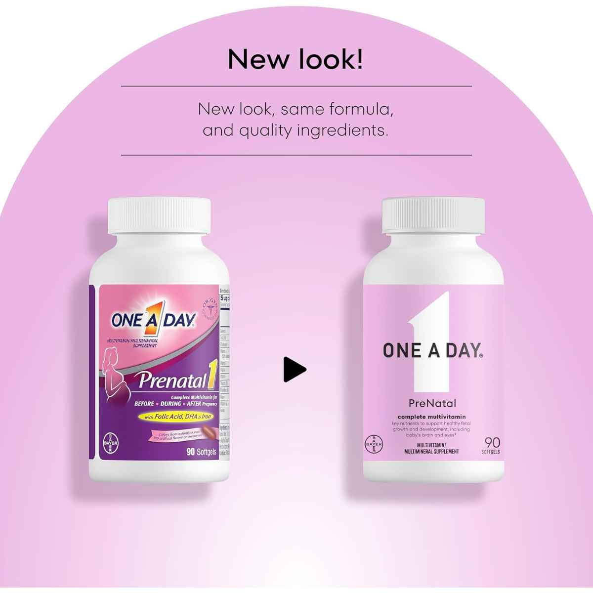 One A Day Prenatal 1 Multivitamin - 90 Cápsulas Blandas