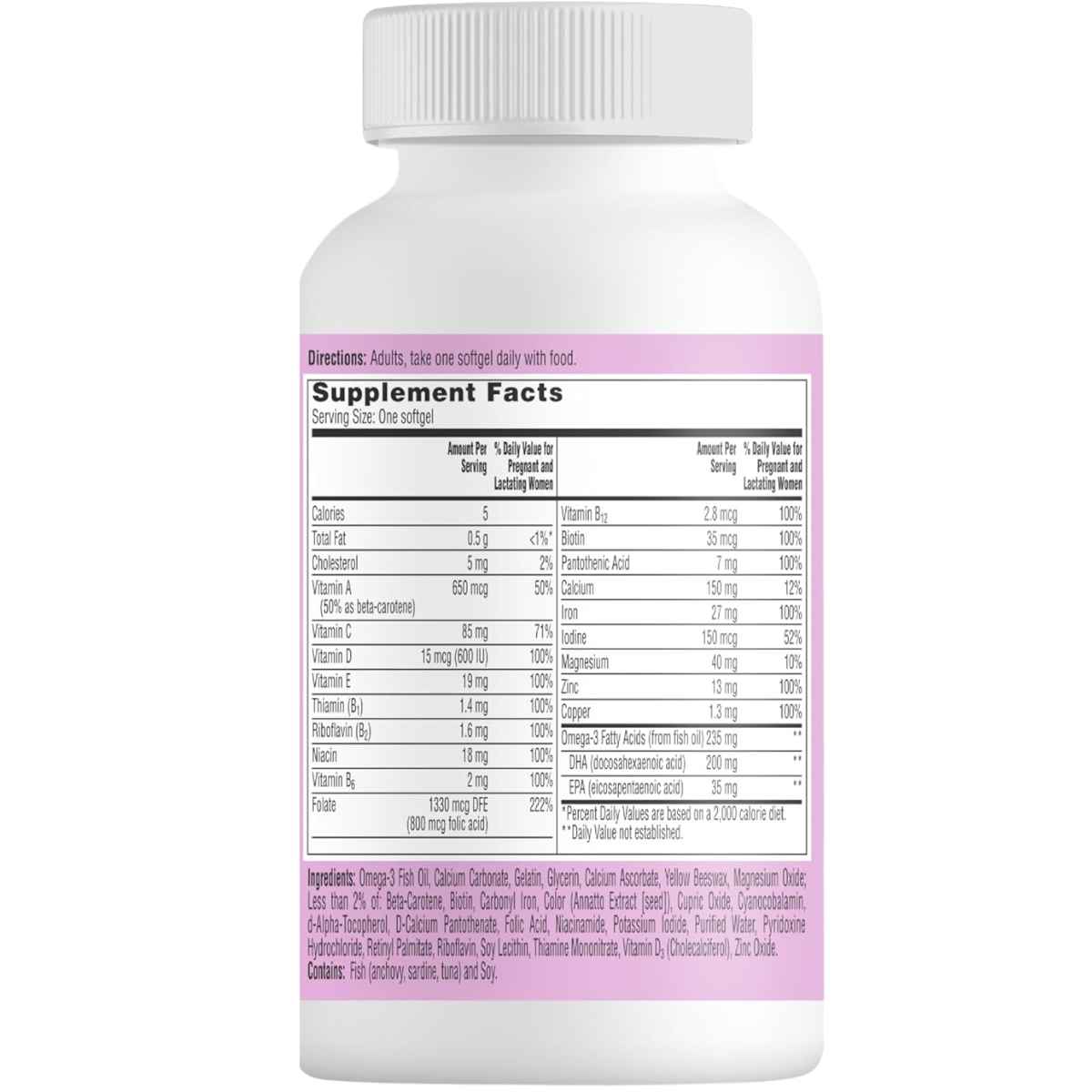 One A Day Prenatal 1 Multivitamin - 90 Cápsulas Blandas