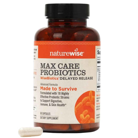 NatureWise Probióticos Max Care - 60 Cápsulas - Haz Tu Pedido