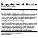 Nature's Sunshine  Limpieza Suave del Colon CleanStart  - Sabor Bayas - 56 Paquetes - Tabla Nutricional - Haz Tu Pedido