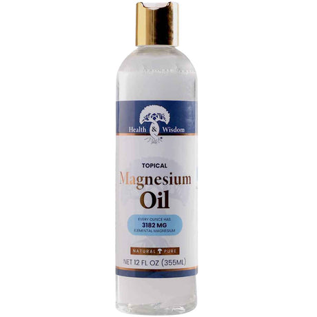 Health and Wisdom Aceite de Magnesio 3182 mg - 355 ml - Haz Tu Pedido