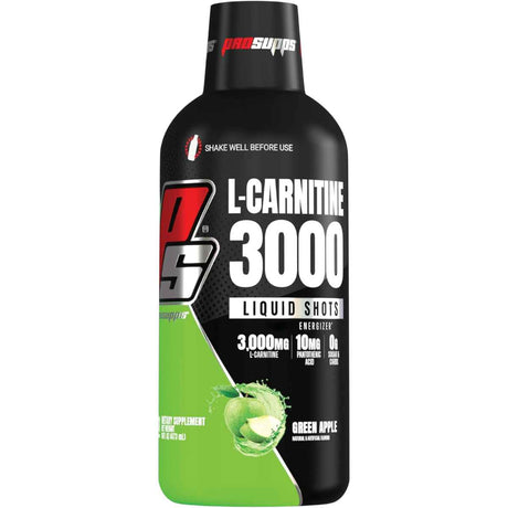 ProSupps®  L-Carnitine Líquido 3000 mg - Sabor Manzana Verde - 473 ml - Tabla Nutricional - Haz Tu Pedido