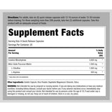 Fitness Labs Creatina Alemana Pump - 120 Cápsulas - Tabla Nutricional - Haz Tu Pedido