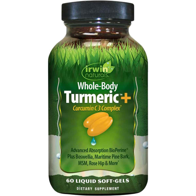 Irwin Naturals Cúrcuma+ Complejo Curcumina C3 - 60  Cápsulas Blandas - Haz Tu Pedido