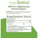 Hyperbiotics PRO-PETS Probiótico Para Perros y Gatos Soporte Digestivo e Inmunitario 3 Mil Millones CFU - 60 Microperlas de Liberación Prolongada - Tabla Nutricional - Haz Tu Pedido