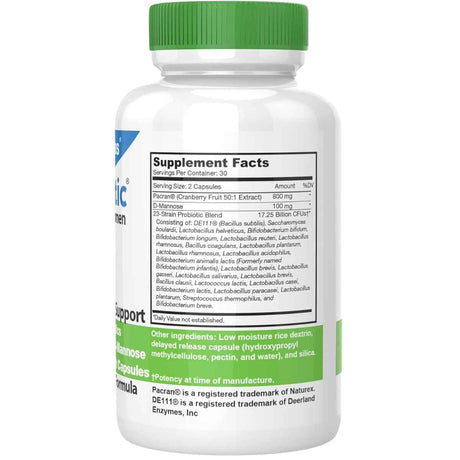 DrFormulas Nexabiotic Probióticos Para Mujeres - 60 Cápsulas Vegetales - Tabla Nutricional - Haz Tu Pedido