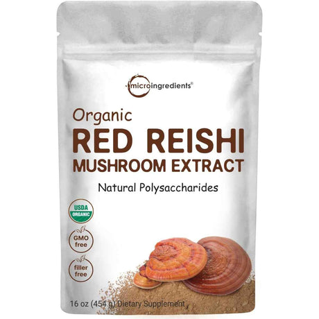 Micro Ingredients Organic Red Reishi Mushroom - 454 g - Haz Tu Pedido