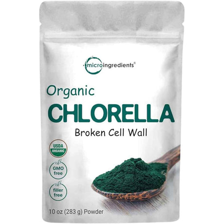 Micro Ingredients Polvo de Chlorella Orgánica - 283 g - Haz Tu Pedido