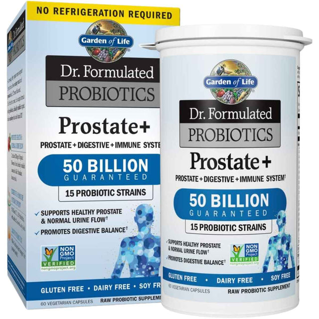 Garden of Life Dr. Formulated Probióticos para la Salud de la Próstata 50 Mil Millones CFU - 60 Cápsulas Vegetarianas - Haz Tu Pedido