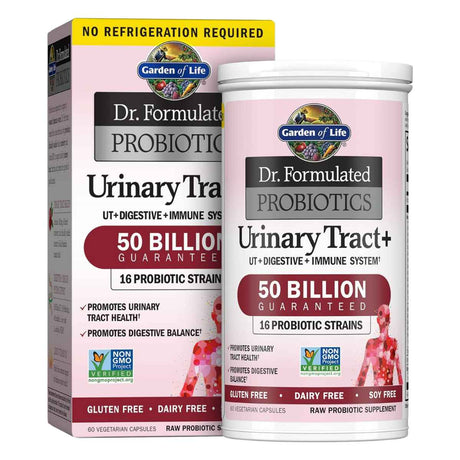 Garden of Life Dr. Formulated  Probióticos Refrescantes Para El Tracto Urinario 50 Mil Millones CFU - 60 Cápsulas Vegetarianas - Haz Tu Pedido