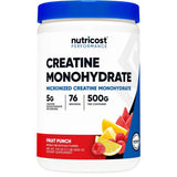 Nutricost Monohidrato de Creatina 5 g - Sabor Ponche de Frutas - 500 g - Haz Tu Pedido