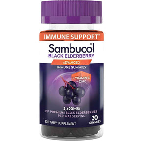 Sambucol Black Elderberry with Vitamin C & Zinc - 30 Gomitas - Haz Tu Pedido