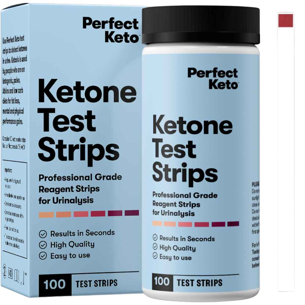 Perfect Keto Tiras de Prueba de Cetonas en Orina - 100 Tiras - Haz Tu Pedido