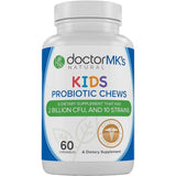 Doctor MK's Probióticos Para Niños 2 Mil Millones CFU - Sabor Bayas - 60 Tabletas Masticables