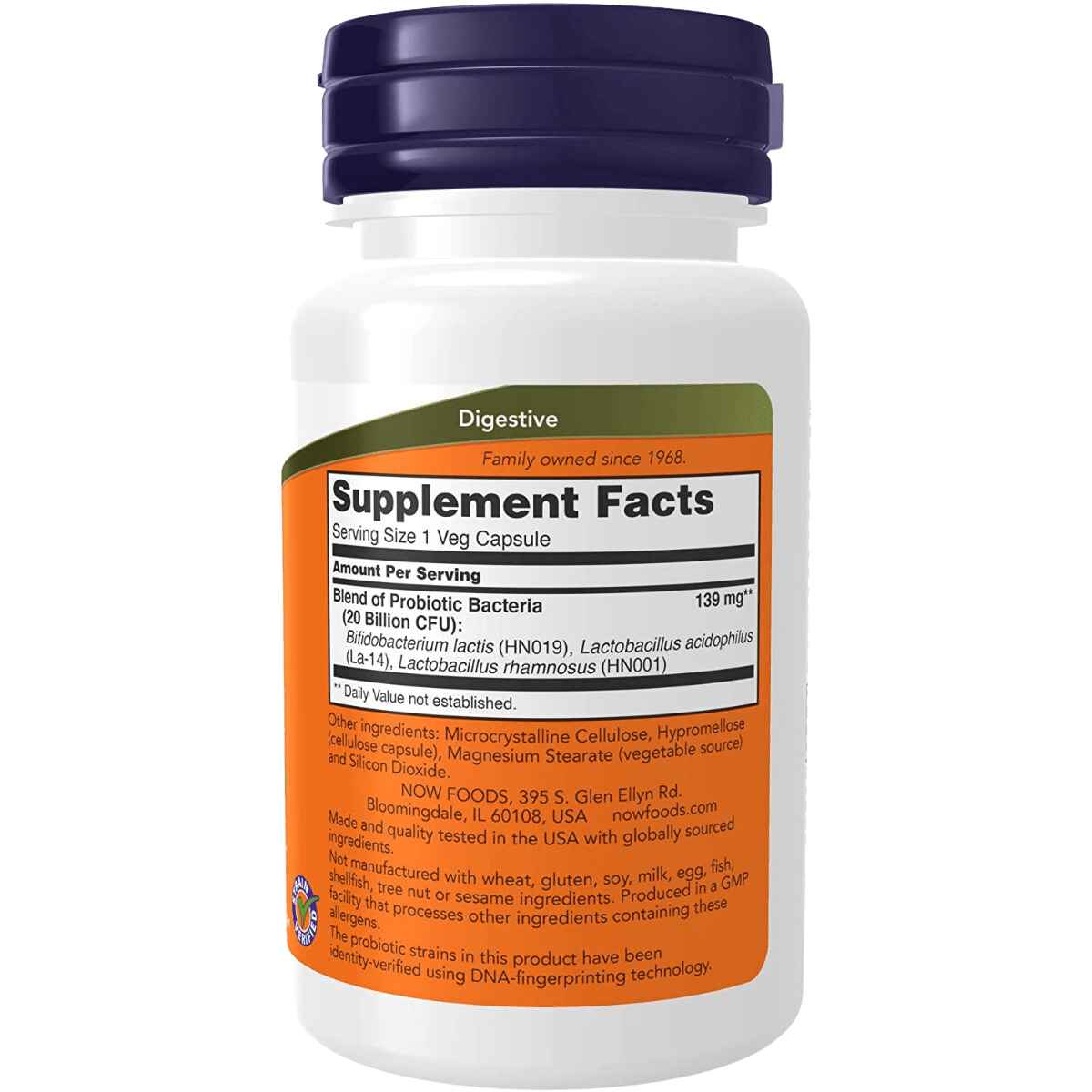 NOW Foods Probióticos para Mujeres 20 Mil Millones CFU - 50 Cápsulas - Tabla Nutricional - Haz Tu Pedido
