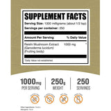 BulkSupplements.com Reishi Inmunidad y Bienestar - Tabla Nutricional - Haz Tu Pedido