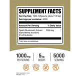 BulkSupplements.com Reishi Inmunidad y Bienestar - Tabla Nutricional - Haz Tu Pedido
