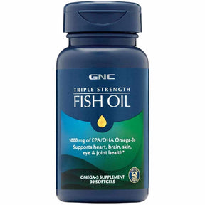 GNC Aceite De Pescado Triple Fuerza - 30 Cápsulas Blandas - Haz Tu Pedido