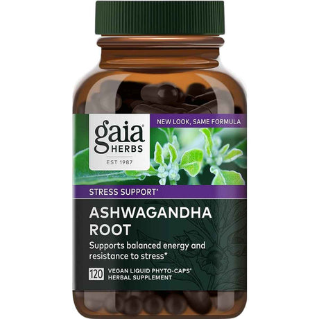 Gaia Herbs  Raíz de Ashwagandha  - 120 Cápsulas - Haz Tu Pedido