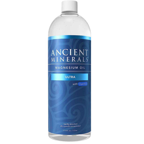 Ancient Minerals Aceite de Magnesio Ultra con MSM: Alivio y Flexibilidad Articular  33.8 Fl Oz- Haz Tu Pedido