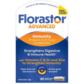 Florastor  Suplemento Avanzado Probiótico e Inmunológico - 30 Cápsulas Vegetarianas - Haz Tu Pedido