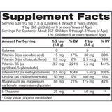 Natural Vitality Magnesio  - Sabor Mezcla de Bayas - 453 g - Tabla Nutricional - Haz Tu Pedido