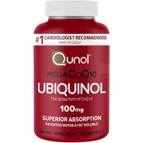 Qunol Mega Ubiquinol CoQ10 100 mg - 100 Cápsulas Blandas - Haz Tu Pedido
