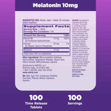 Melatonina 10 mg - 100 Tabletas - Tabla Nutriconal - Haz Tu Pedido
