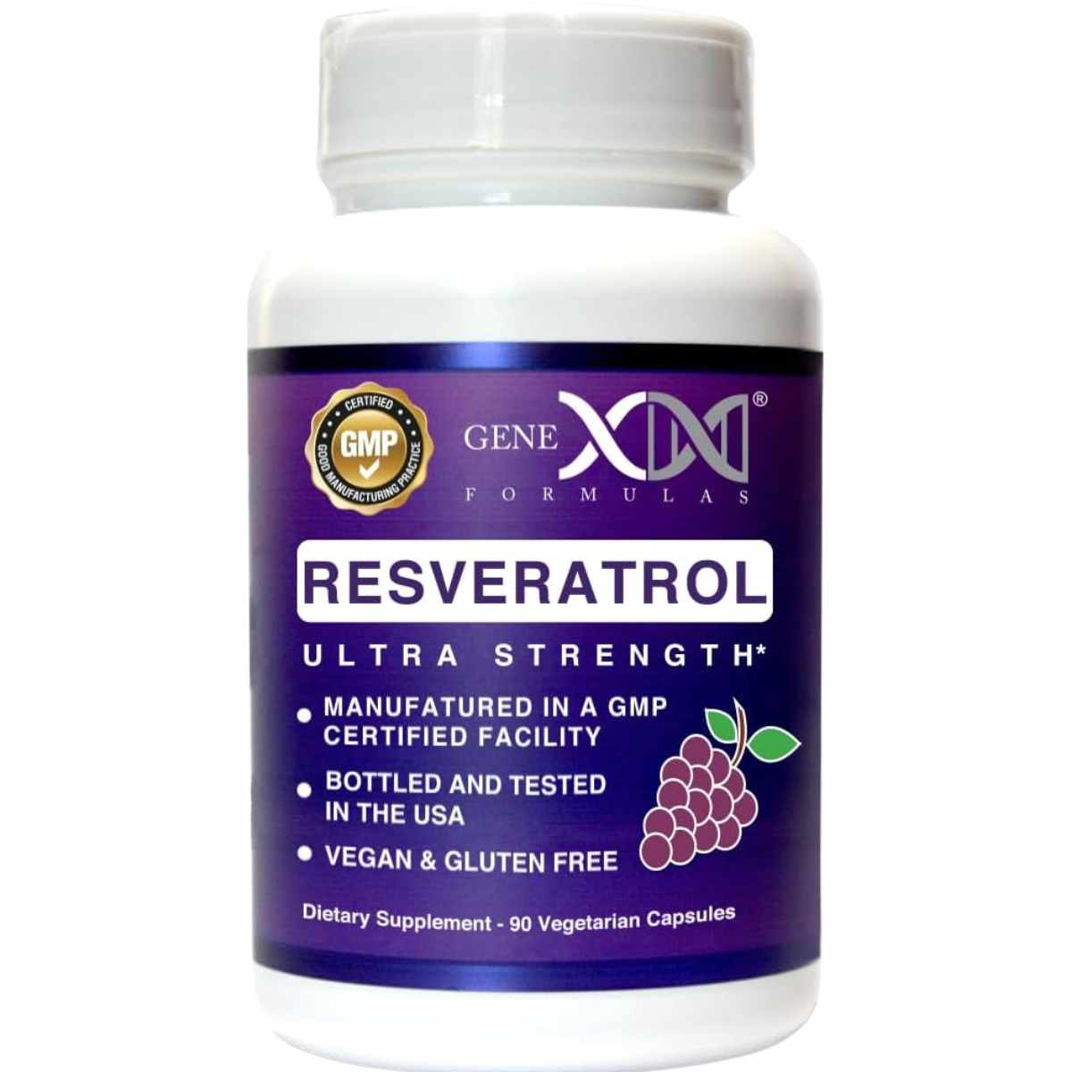 Genex Formulas  Trans-Resveratrol Con BioPerine 1500 mg - 90  Cápsulas - Haz Tu Pedido
