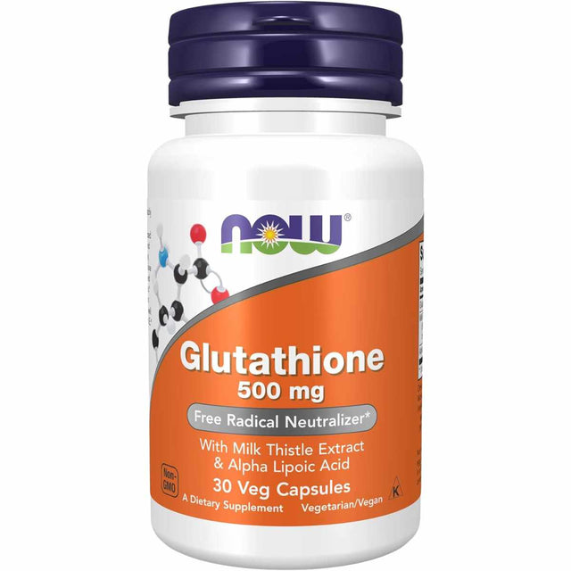 NOW Foods Glutatión  500 mg - 30 Cápsulas Vegetales - Haz Tu Pedido