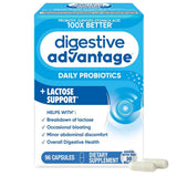 Schiff Digestive Advantage Probióticos Diarios y Soporte para Lactosa 50 Mil Millones CFU - 96 Cápsulas - Haz Tu Pedido