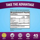 Schiff Digestive Advantage  Probiótico Diario 50 Mil Millones CFU - Sabor Superfruta - 90 Gomitas - Tabla Nutricional - Haz Tu Pedido