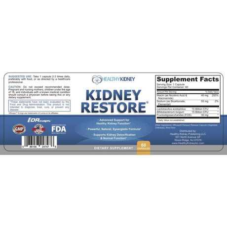 Health Kidney Limpieza de Riñones y Reparación del Cuerpo – 60 Cápsulas