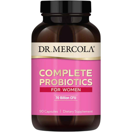 Dr. Mercola Probióticos Completos para Mujeres 70 Mil Millones CFU - 90 Cápsulas - Haz Tu Pedido