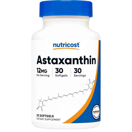 Nutricost - Astaxantina (12 mg - Cápsulas Blandas)