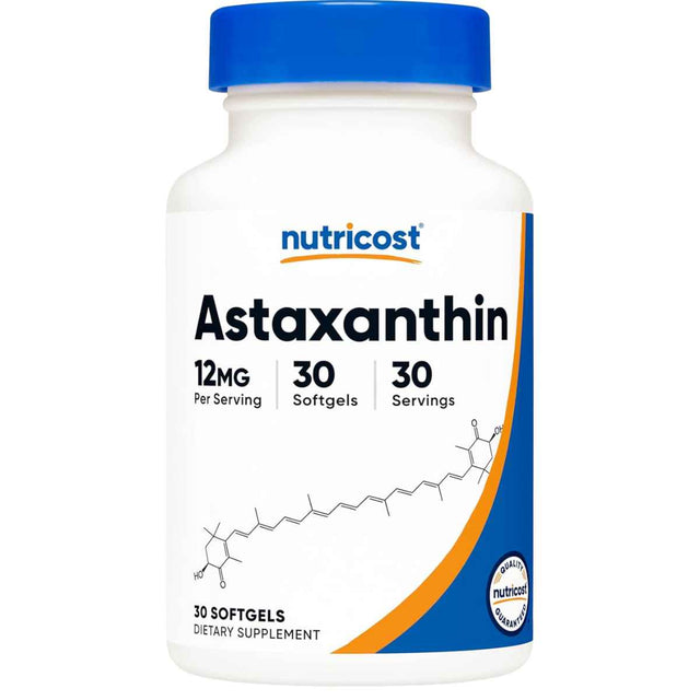 Nutricost - Astaxantina (12 mg - Cápsulas Blandas)
